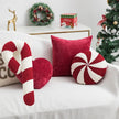 Christmas Candy Cane Striped Cushions