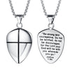 Shield of Faith Stainless Steel Cross Necklace
