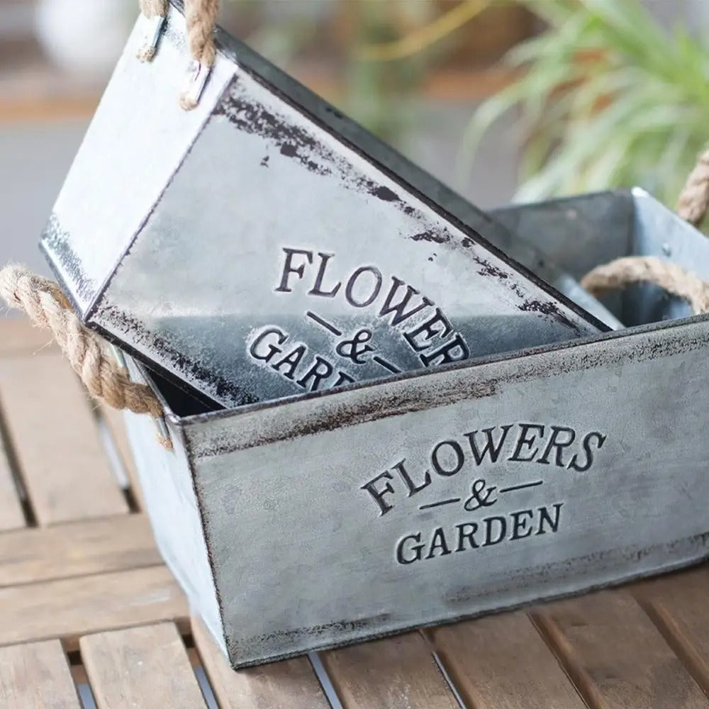 Flowers & Garden Metal Flower Pot