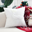 Christmas Reindeer Embroided Cushion Cover