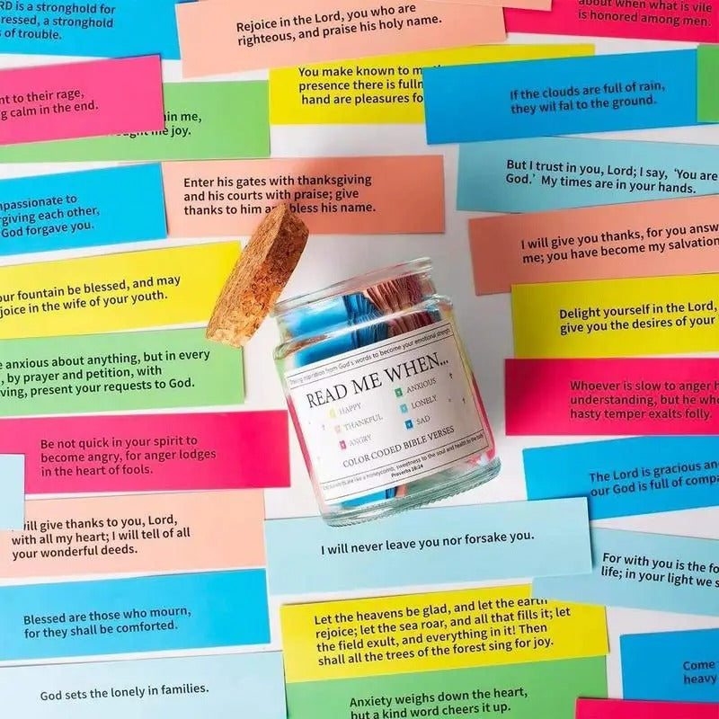 Bible Scripture Cards Jar