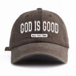 God Is Good Washed Baseball Cap
