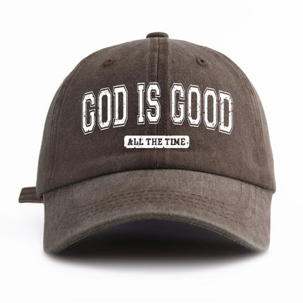 God Is Good Washed Baseball Cap