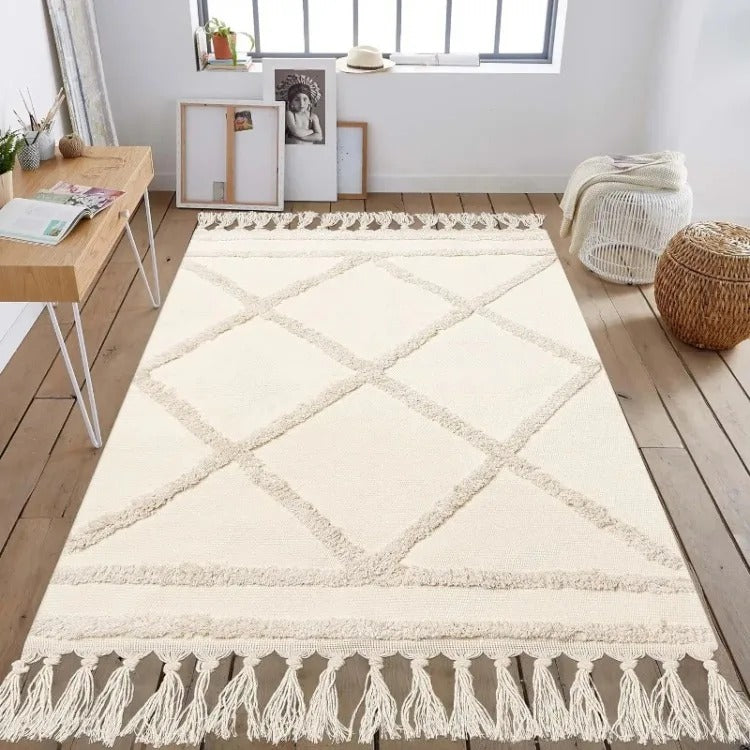 Aurora Tufted Cotton Tassel Rug