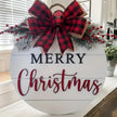 Merry Christmas Wooden Hanging Sign