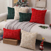 Christmas Tree Lights Fur Cushion Covers