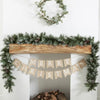 Merry Christmas Rustic Burlap Banner