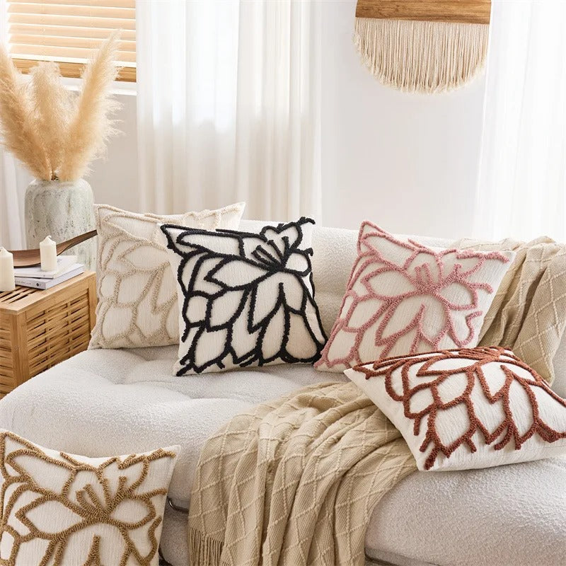 Florencia Tufted Floral Cushion Cover