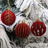 Velvet Ball Christmas Tree Ornaments (Set of 6)