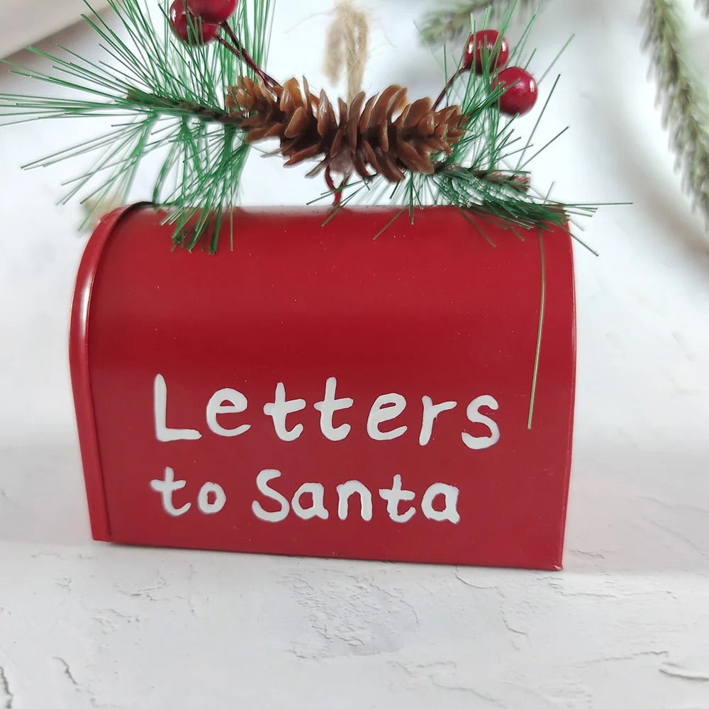 Letters to Santa Mailbox Tree Ornament