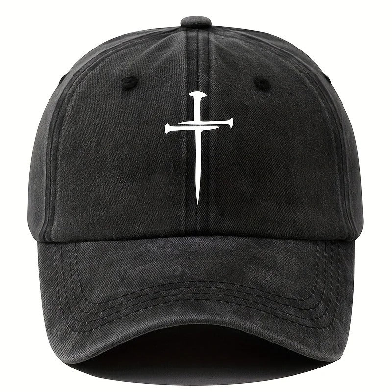 Cross Nails Washed Baseball Cap