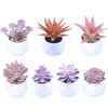 Pink Flocking Artificial Pot Plants