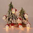 Christmas Wooden House LED String Light Ornaments