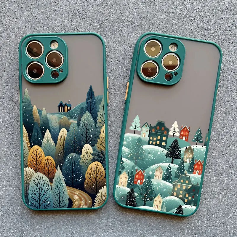 Enchanted Winter Christmas Peaks Phone Cases