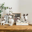 White Winter Reindeer Figurines