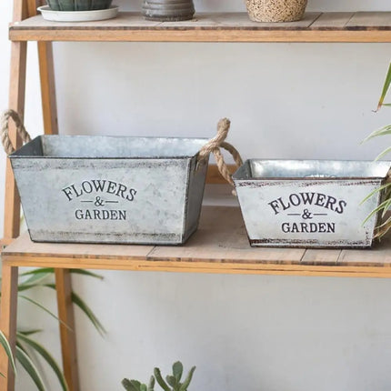 Flowers & Garden Metal Flower Pot