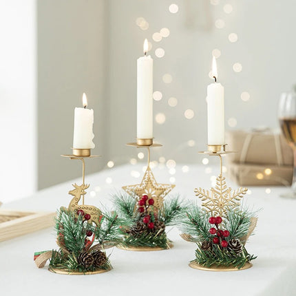 Christmas Themed Candle Holders