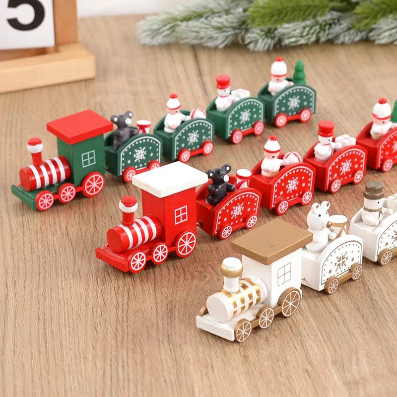 Holiday Express Christmas Wooden Train Decoration