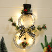 Christmas Luminous Snowman LED Wreath