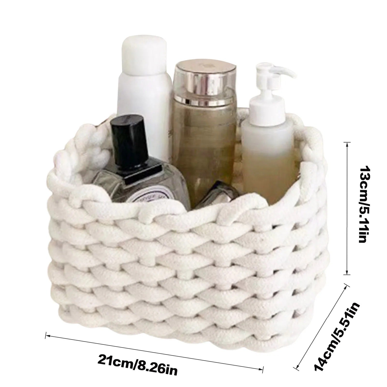Cotton Handwoven Organiser Basket