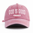 God Is Good Washed Baseball Cap