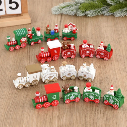 Holiday Express Christmas Wooden Train Decoration