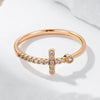 Rose Gold Cross Ring
