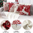 Holiday Spirit Christmas Cushion Covers (Set of 4)