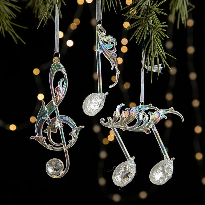 Ice Crystal Christmas Tree Ornaments