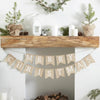 Merry Christmas Rustic Burlap Banner