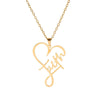Faith Heart Stainless Steel Necklace