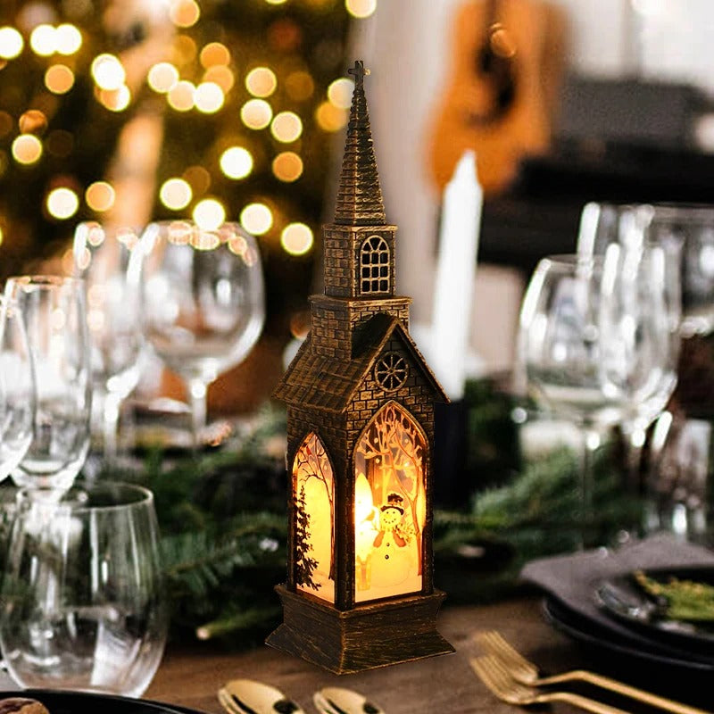 Christmas LED Steeple Lantern Lamps