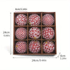 Glossy Christmas Balls Ornaments Set of 9