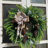 Pine & Bells Garland Christmas Wreath