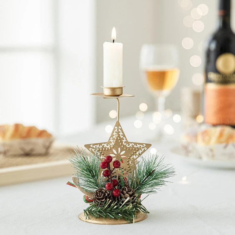 Christmas Themed Candle Holders