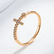 Rose Gold Cross Ring