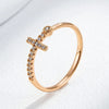 Rose Gold Cross Ring