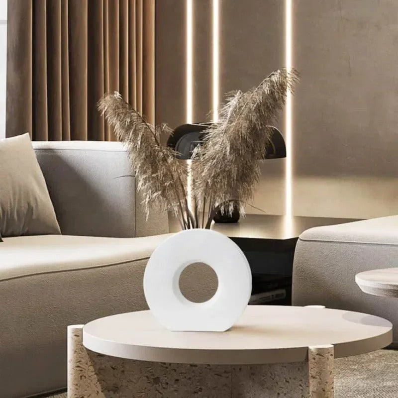 Nordic Matte Circlular Vase