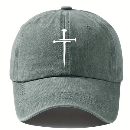 Cross Nails Washed Baseball Cap