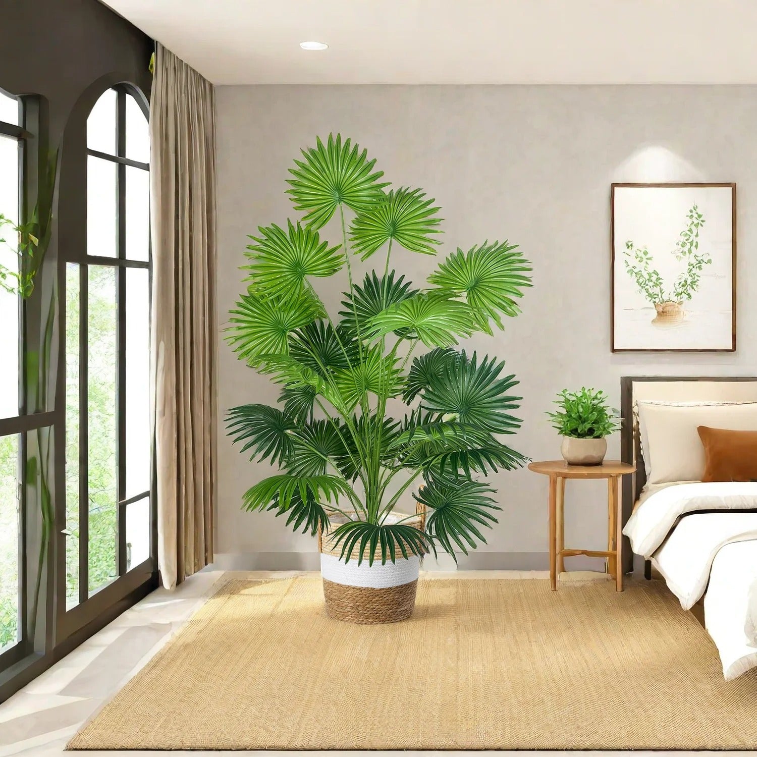 Artificial Palm Branch Pot Plant