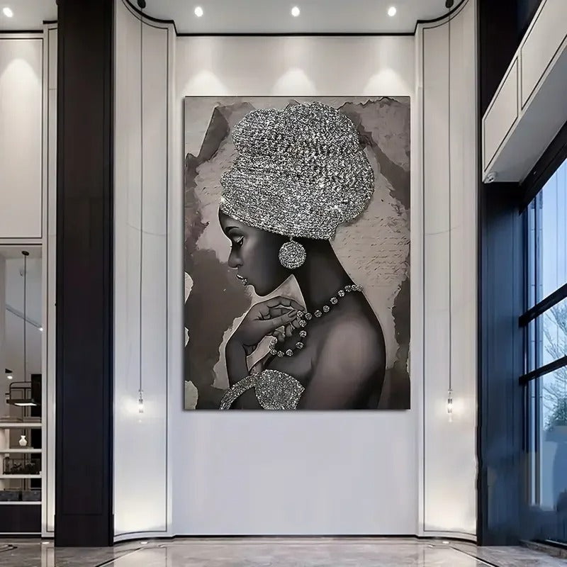 Serenity Silhouette African Canvas Art