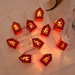 Christmas Wooden House LED String Light Ornaments