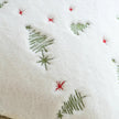 Tousled Christmas Tree Embroided Cushion Cover