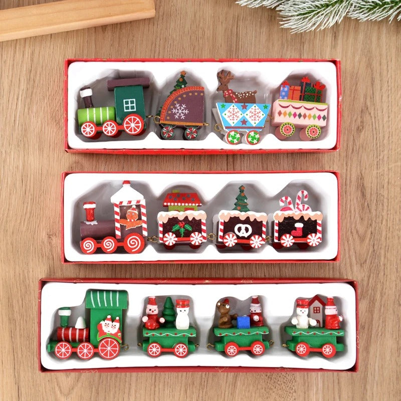 Holiday Express Christmas Wooden Train Decoration