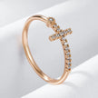 Rose Gold Cross Ring