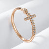 Rose Gold Cross Ring