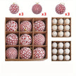 Glossy Christmas Balls Ornaments Set of 9