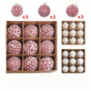 Glossy Christmas Balls Ornaments Set of 9