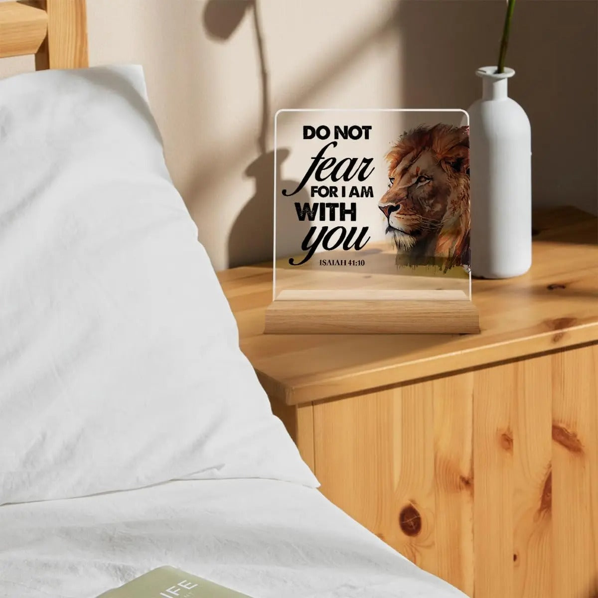 Isaiah 41:10 Lion Acrylic Plaque