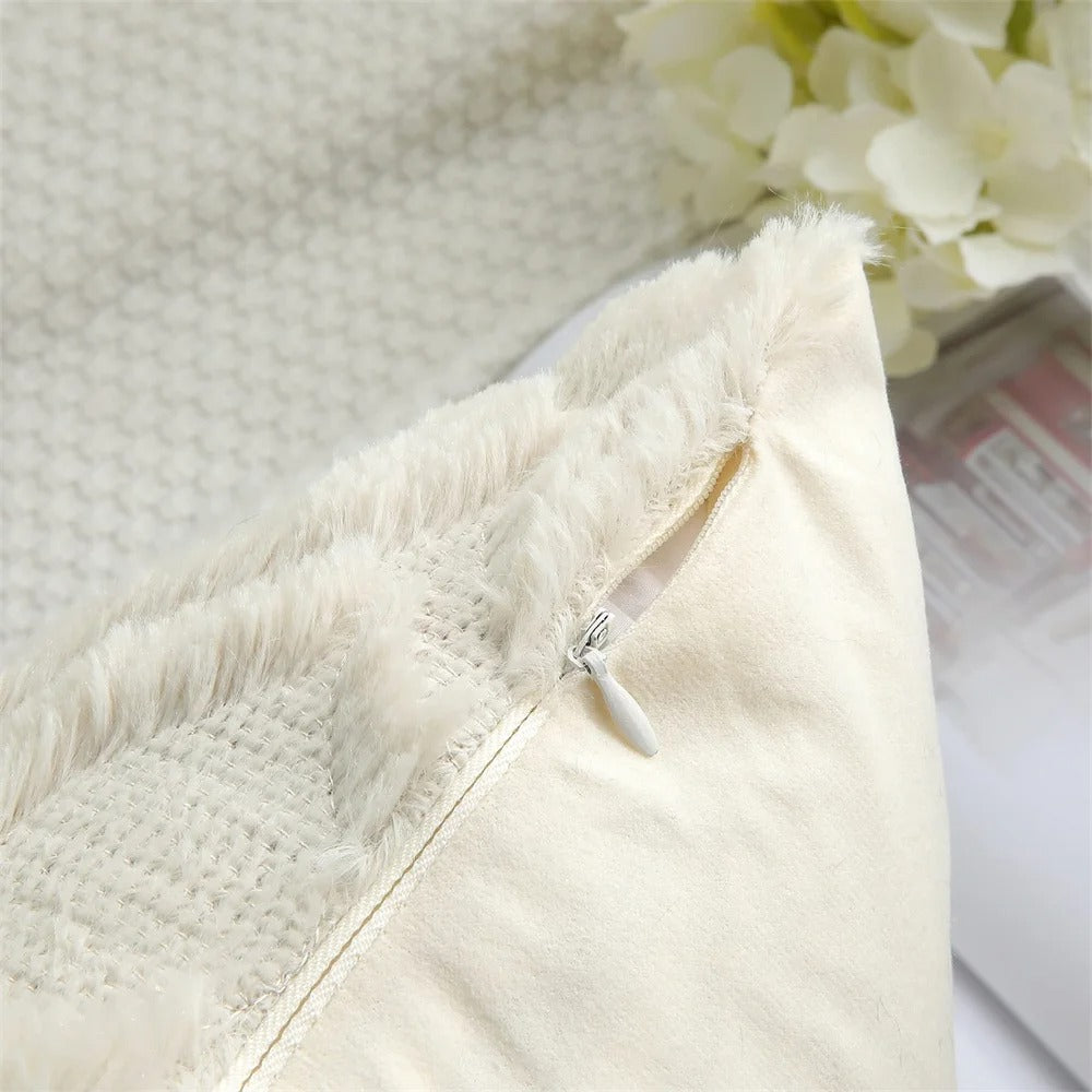 Celeste Plush Cotton Cushion Cover